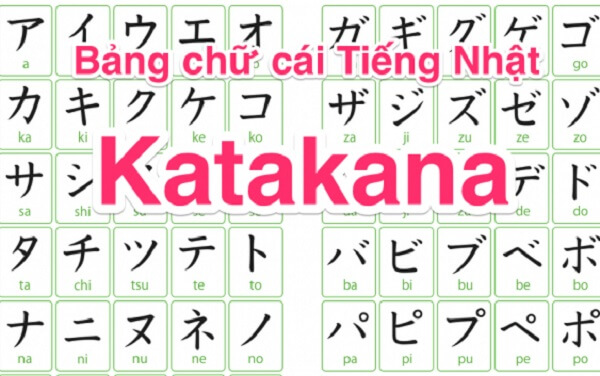 Bảng chữ cái Katakana