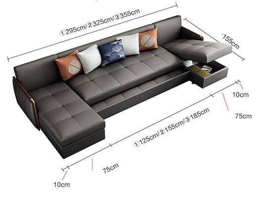 Lựa chọn sai kích thước khi bố trí sofa giường trong phòng khách