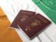 Ireland passport beside printed vietnam visa application form ireland citizens