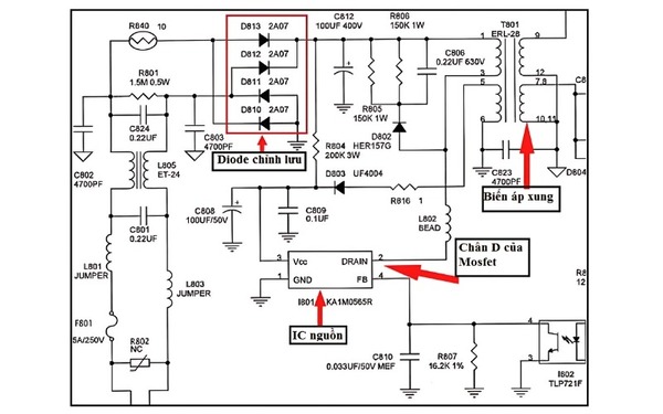 Cách khắc phục nguồn xung điện áp ra không ổn định​ 