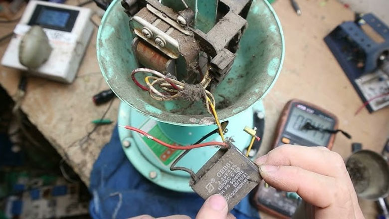 Test tụ điện quạt trần