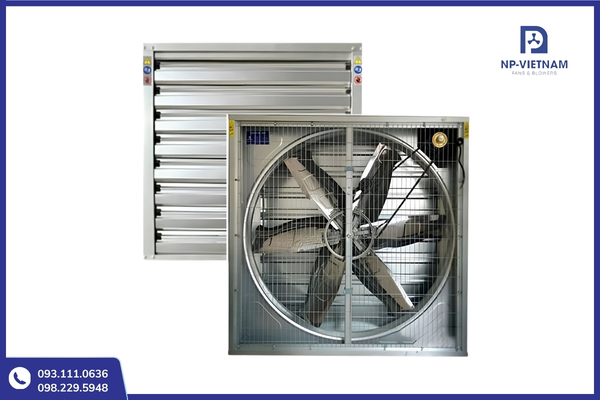 Mẫu quạt hút vuông công suất cao ngoài thực tế