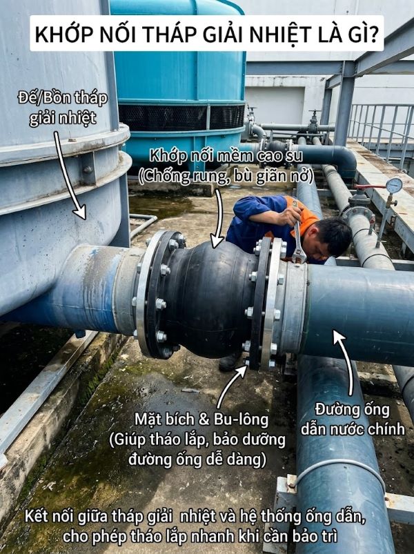Khớp nối tháp giải nhiệt là gì?